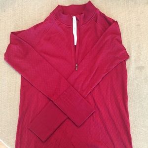 Lulu lemon dark red quarter zip